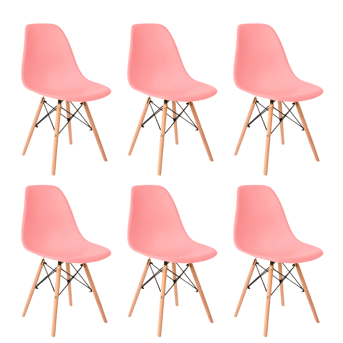 Set de 6 Sillas Eames para Comedor Modernas | KOMFORT
