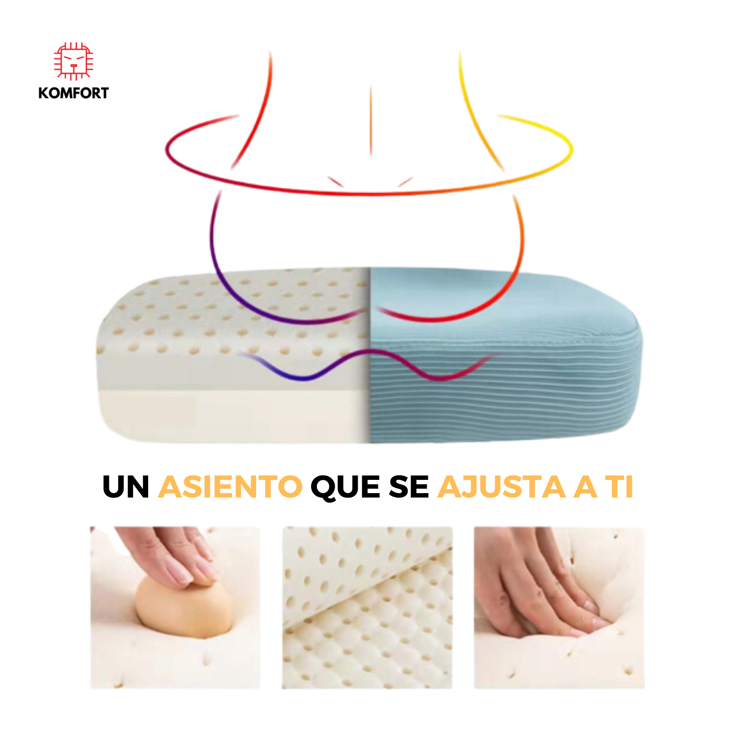 Silla Operativa Ergonómica con Brazos Ajustables | KOMFORT