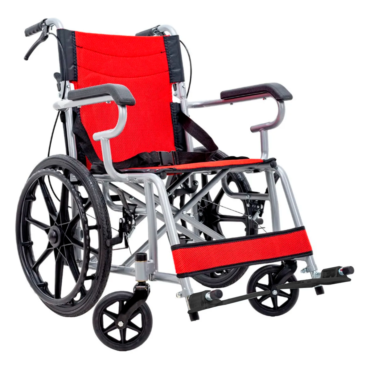 Silla de Ruedas Plegable con Respaldo Abatible | KOMFORT
