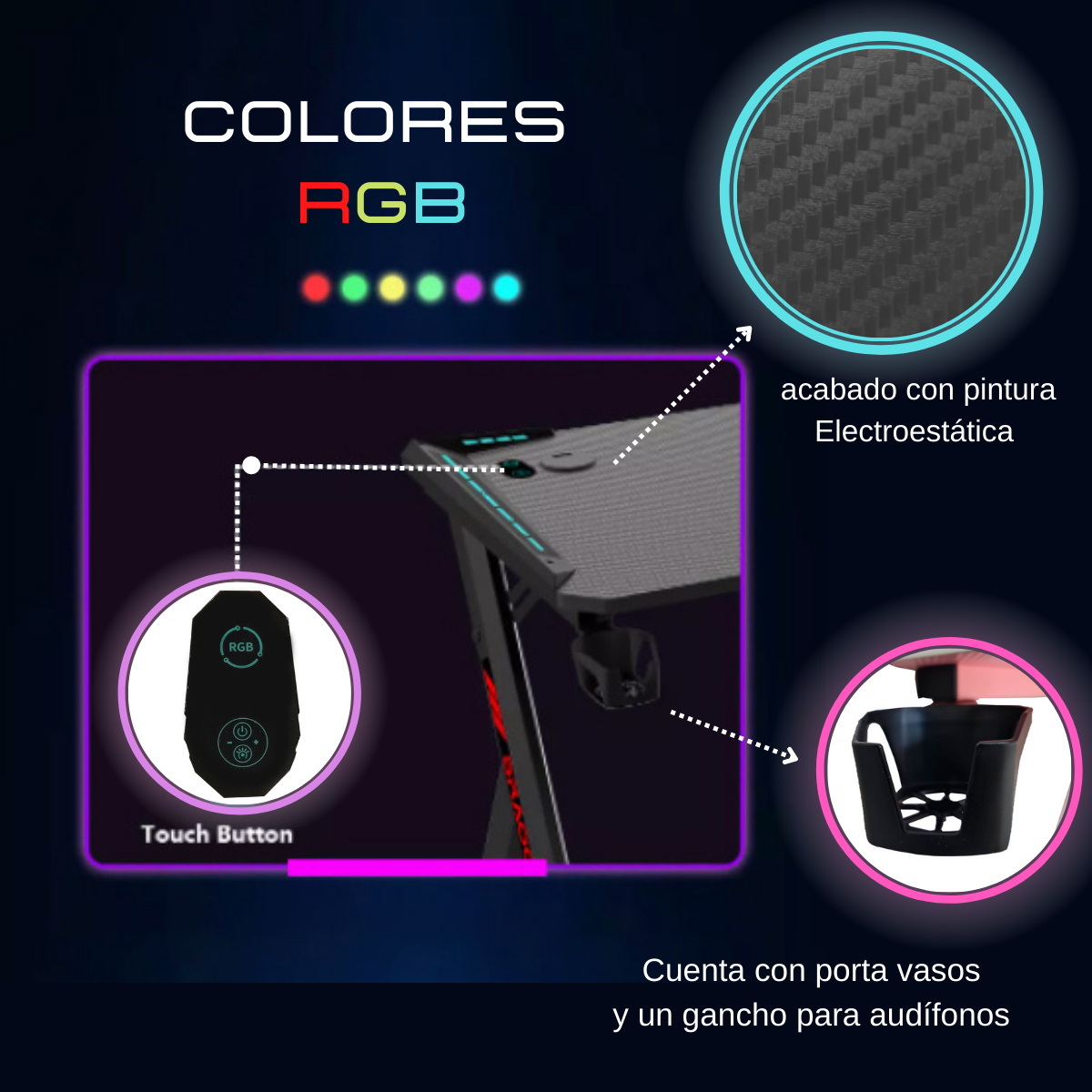 Escritorio Gamer Z-Shape | KOMFORT