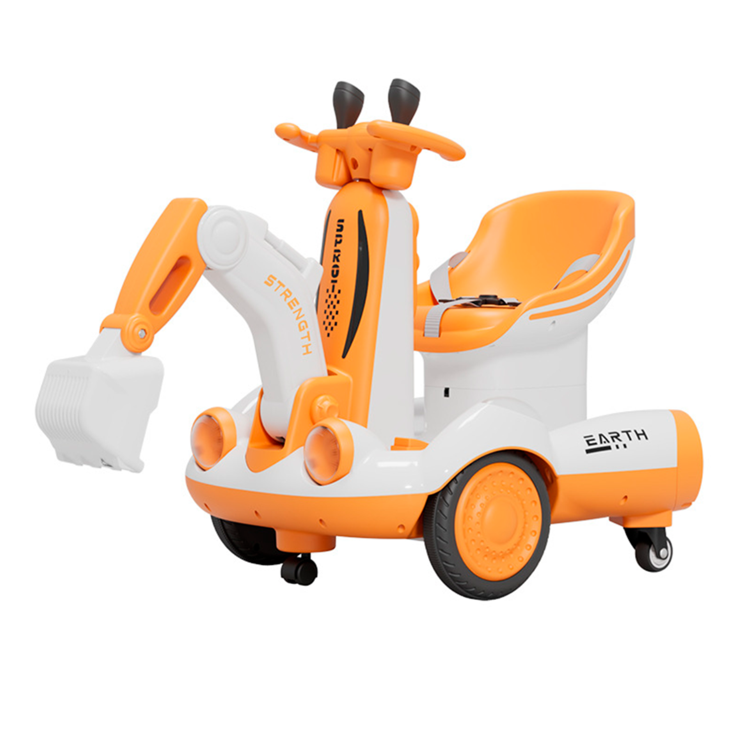 Carro Eléctrico Infantil Diseño Excavadora | KOMFORT