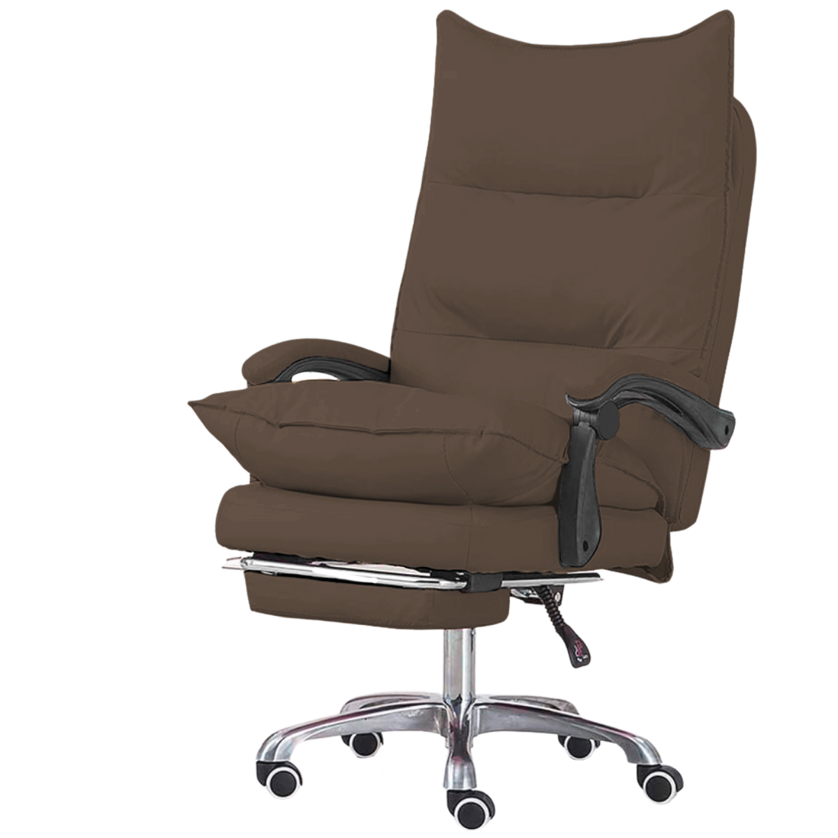 Silla Ejecutiva Reclinable con Reposapiés en Piel Sintética Nappa | KOMFORT