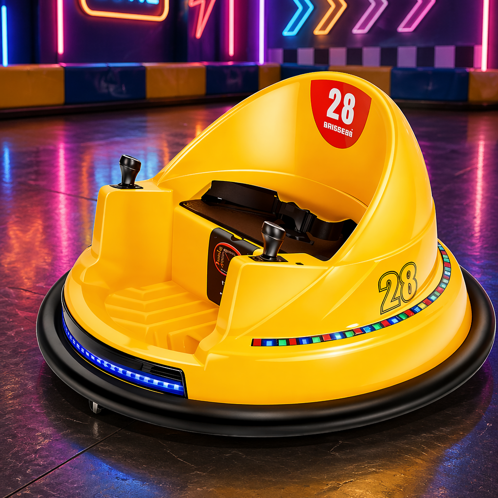 Bumper Car Eléctrico Infantil 360° con Luces LED | KOMFORT