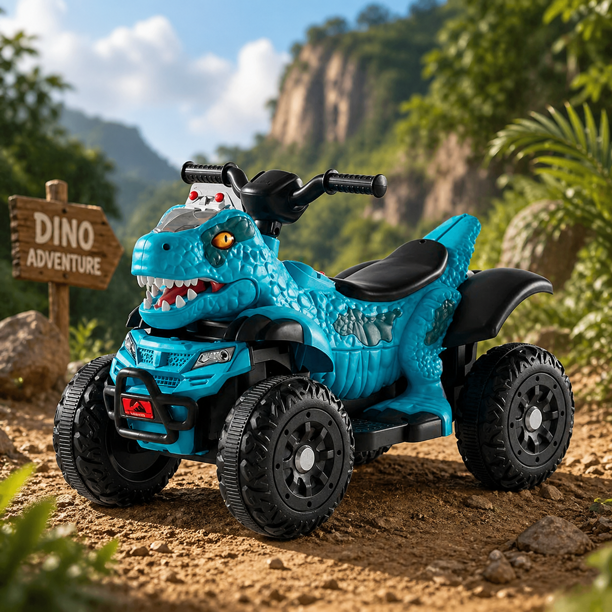 Cuatrimoto Infantil Velociraptor Eléctrica con Sonido | KOMFORT