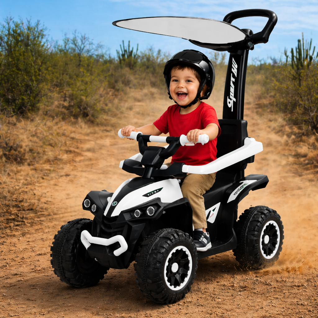 Mini Cuatrimoto Eléctrica Infantil 2 en 1 con Luces | KOMFORT