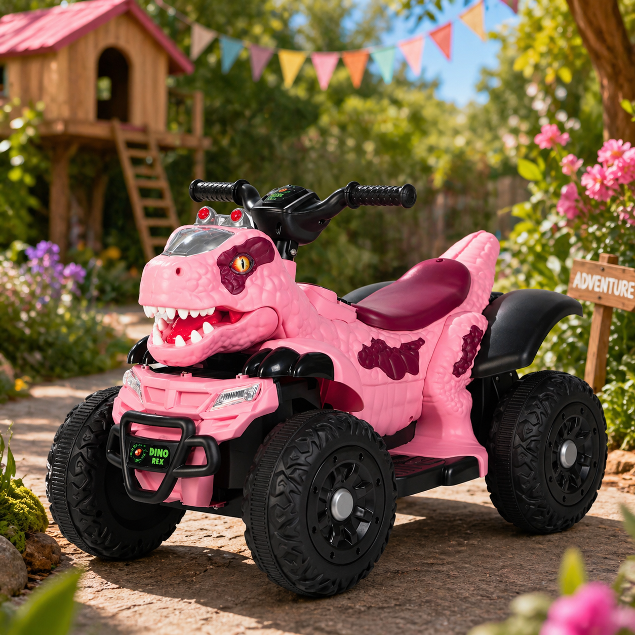 Cuatrimoto Infantil Velociraptor Eléctrica con Sonido | KOMFORT
