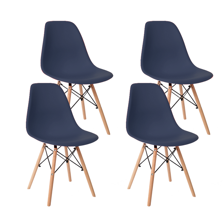 Set de 4 Sillas Comedor Eames KOMFORT
