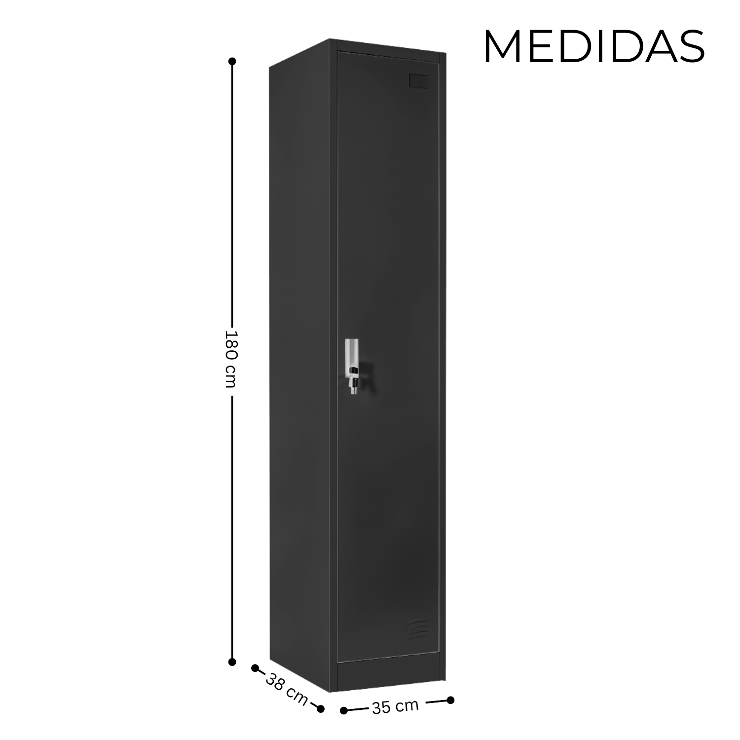 Locker Metálico de 1 Puerta con Llave | KOMFORT