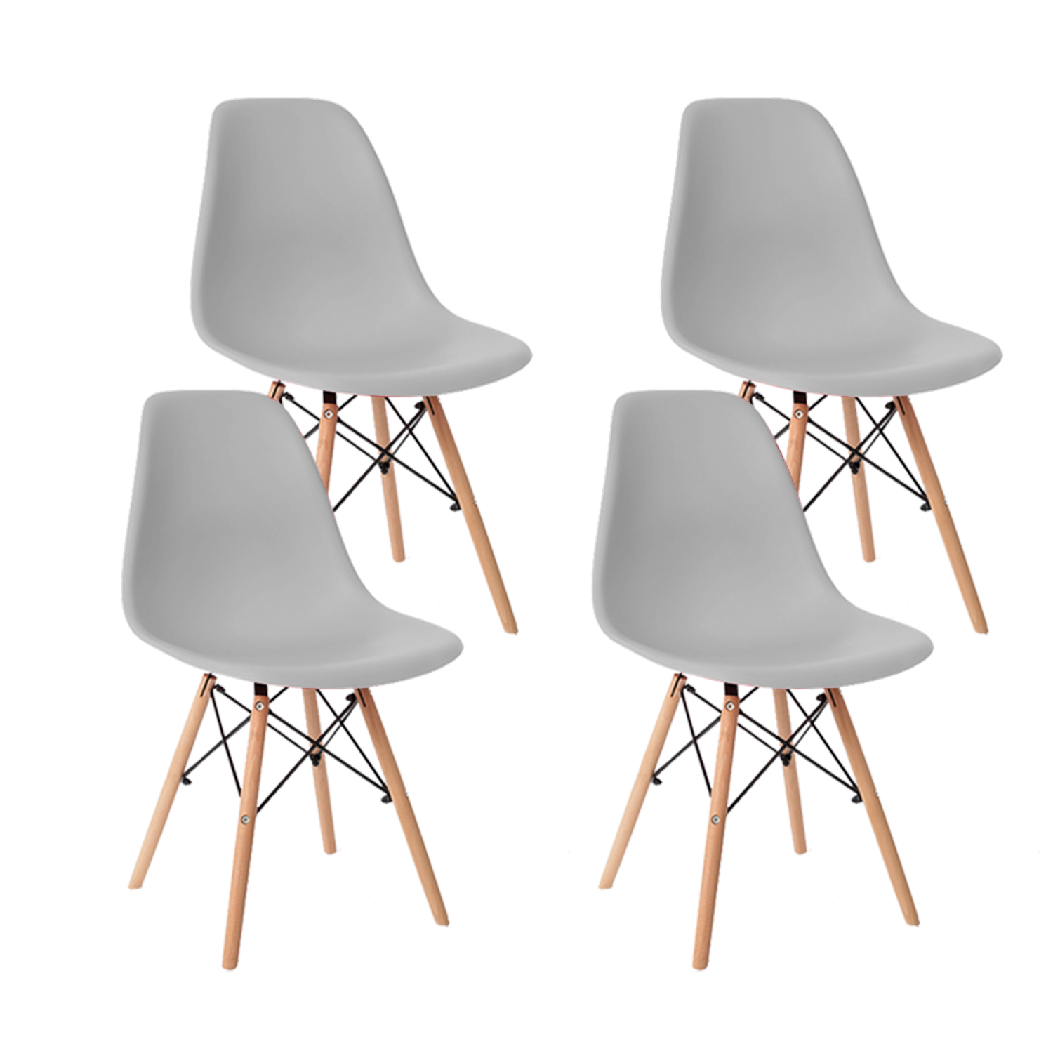 Set de 4 Sillas Comedor Eames KOMFORT