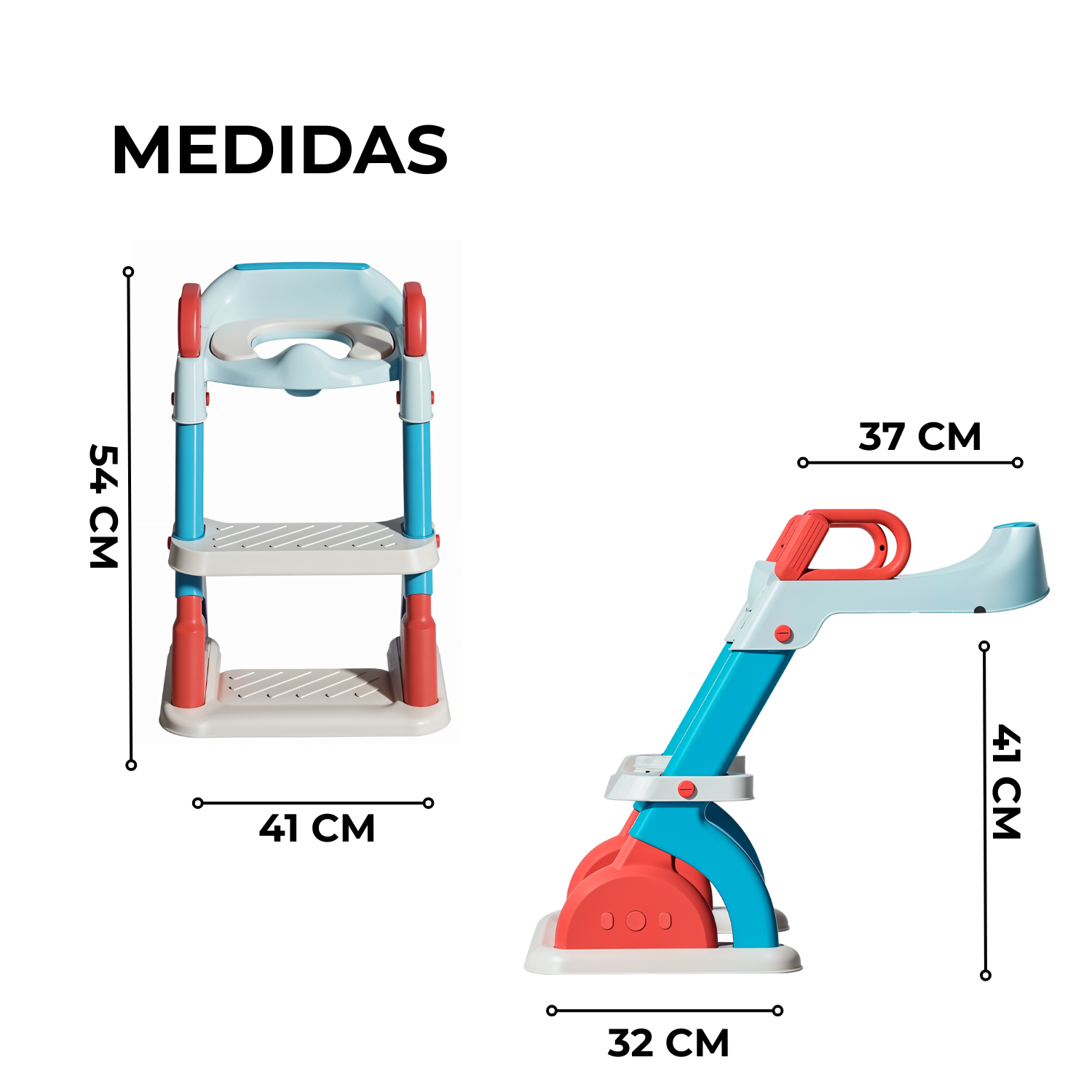 Asiento Entrenador Infantil Con Escaletas Plegables