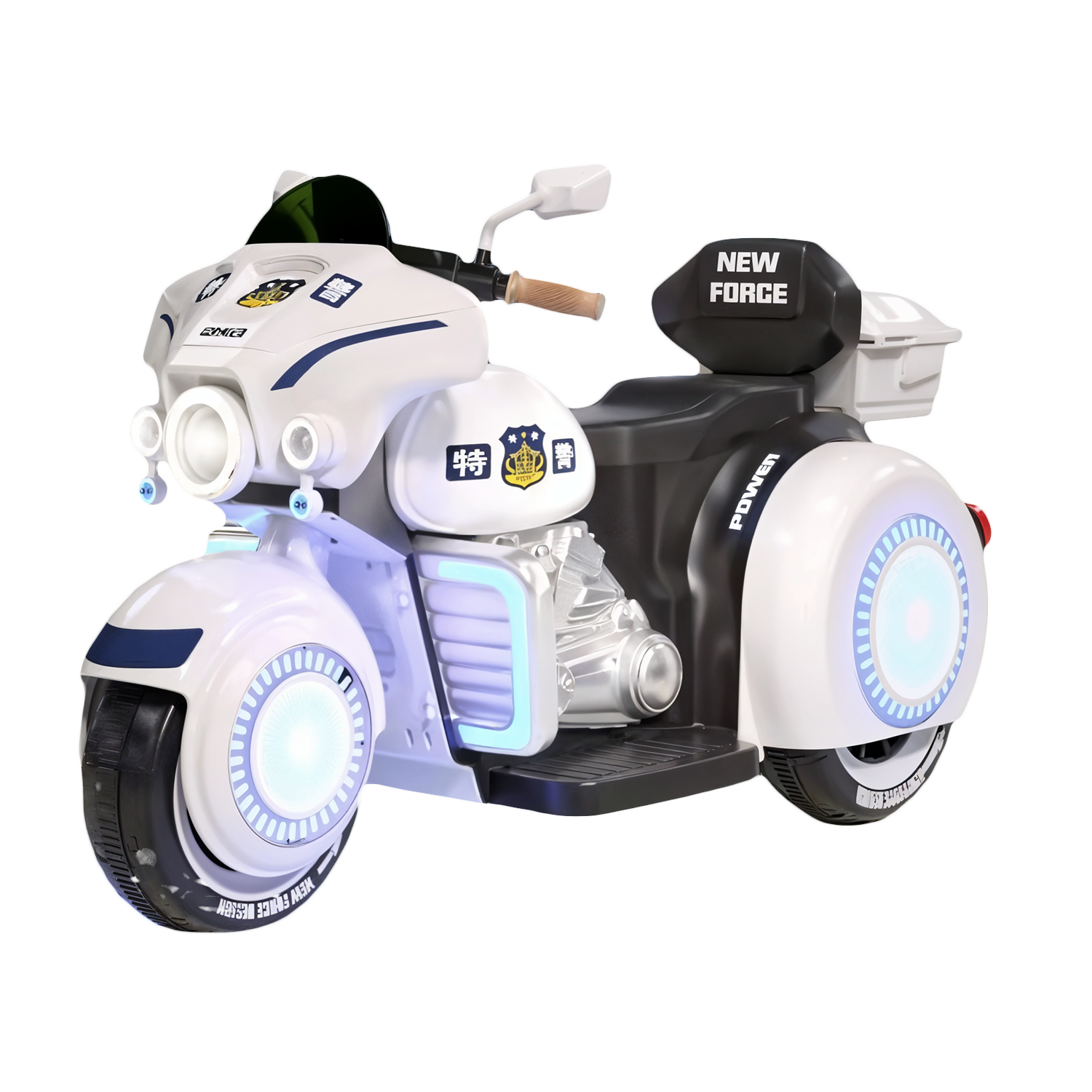 Motocicleta de Policía Eléctrica para Niños Komfort