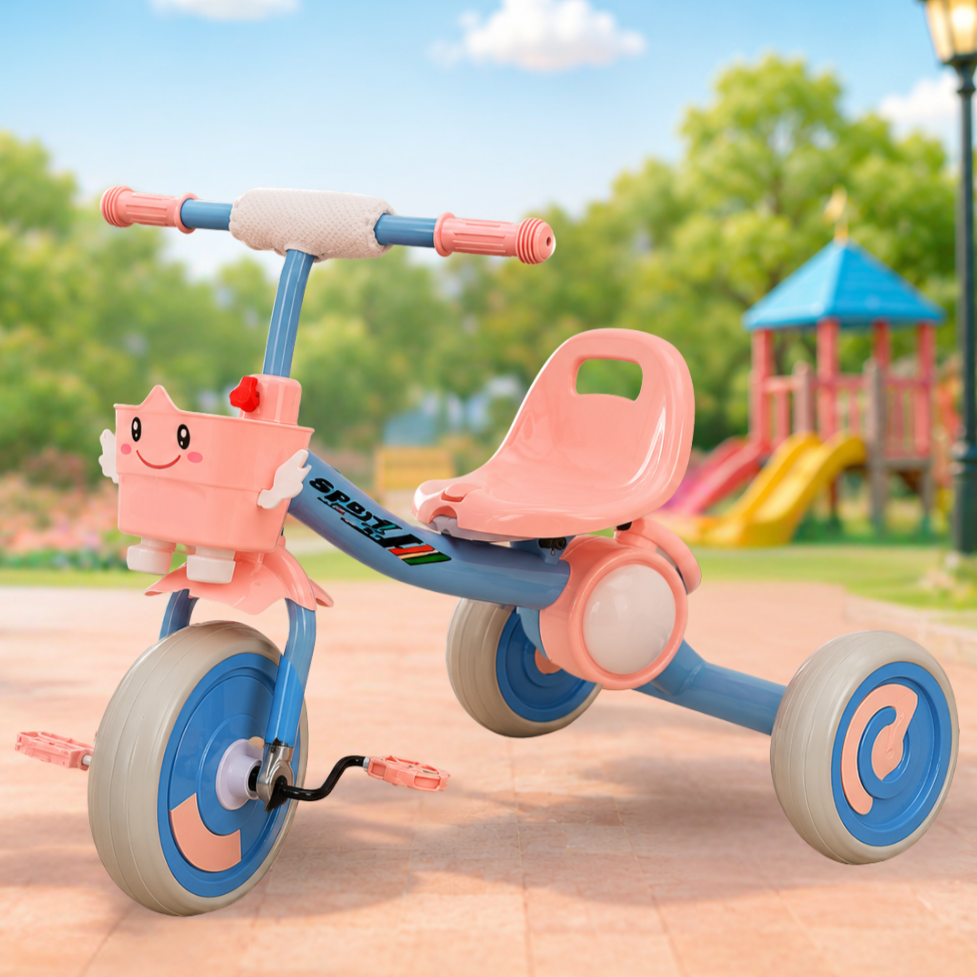 Triciclo Infantil con Música y Canastilla Frontal | KOMFORT