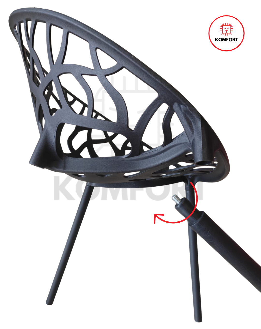 Set de 4 Sillas Modernas Diseño Árbol para Interior y Exterior | KOMFORT