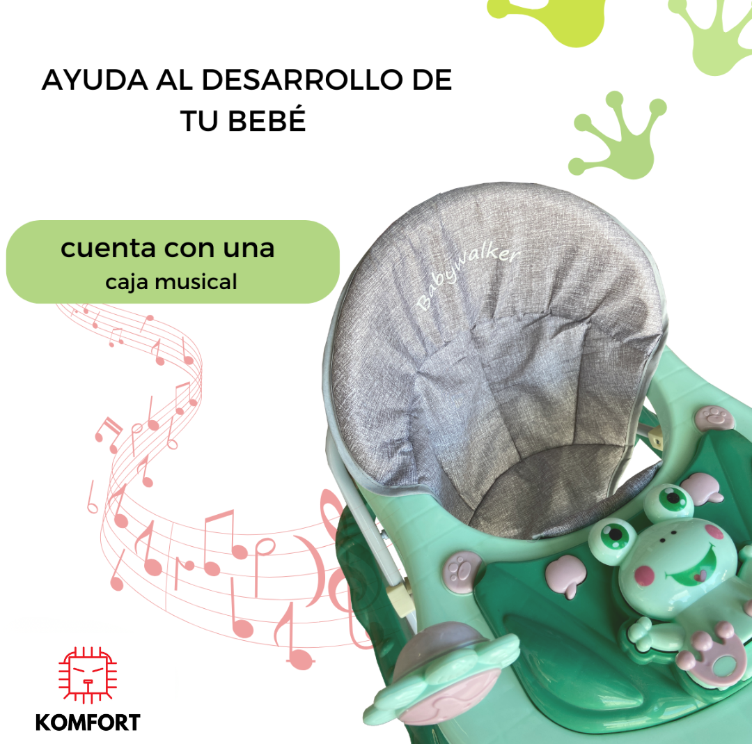 Andadera Infantil Diseño Rana para Bebé | KOMFORT
