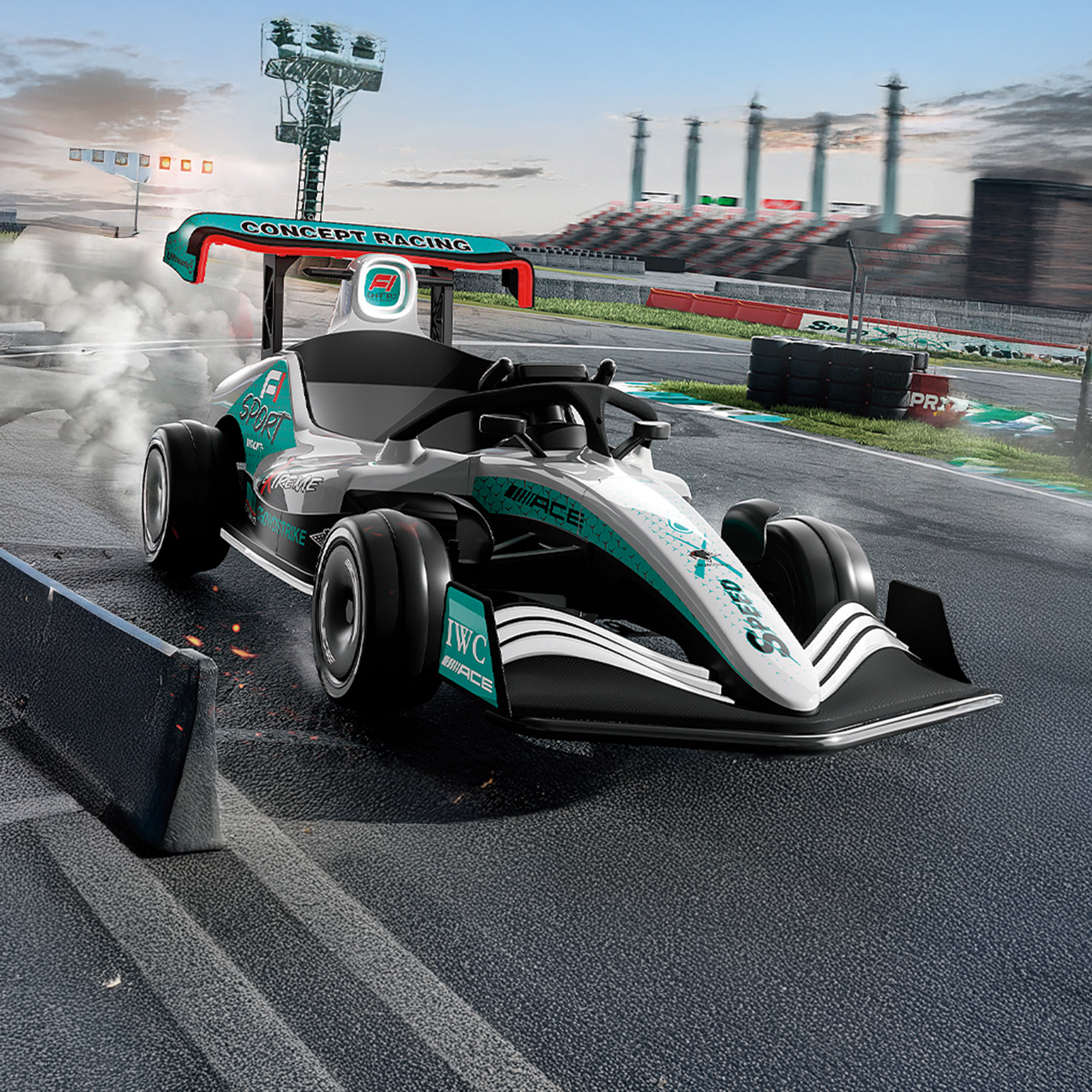 CARRITO ELÉCTRICO F1 PARA NIÑO