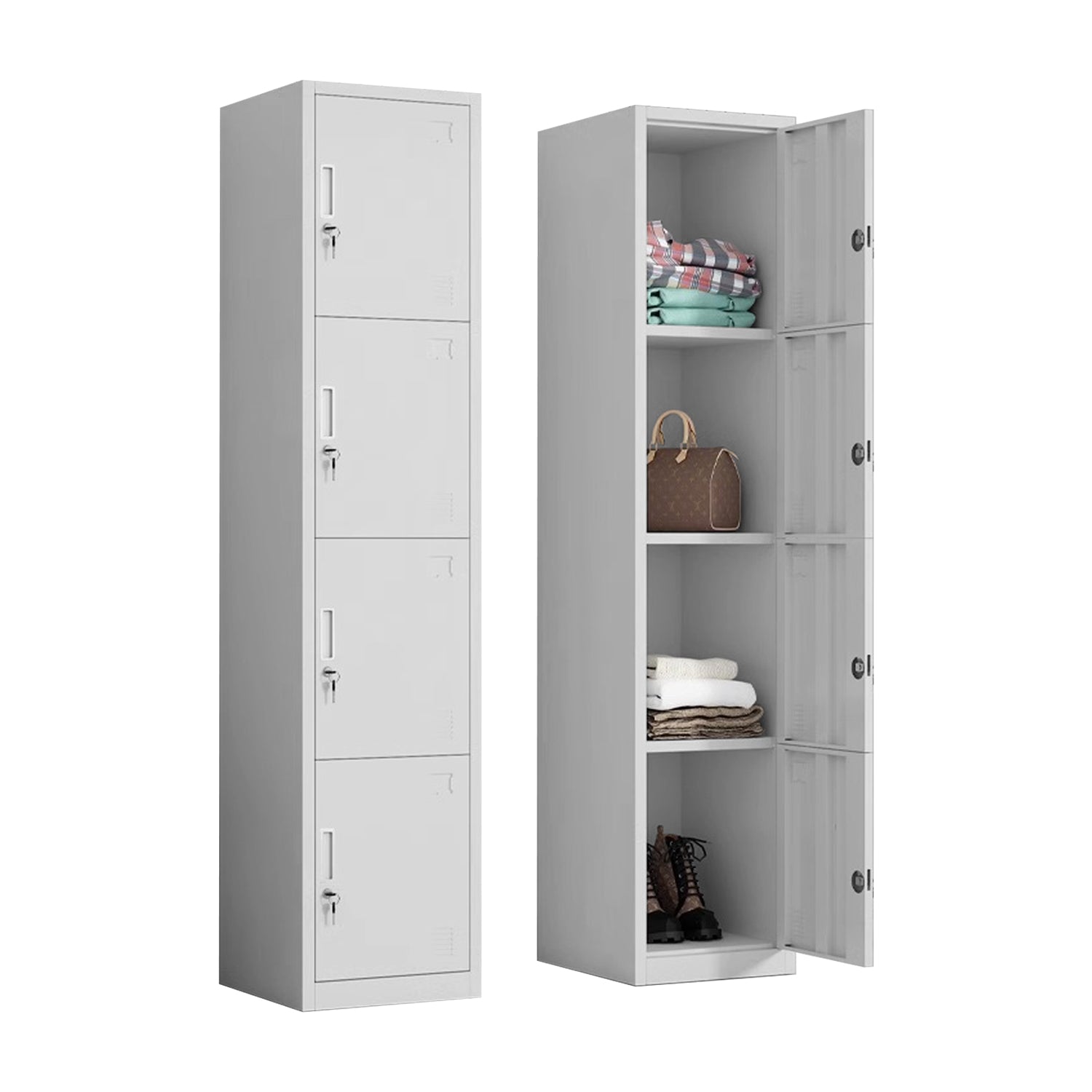 Locker Metàlico 4 Puertas Con Llave