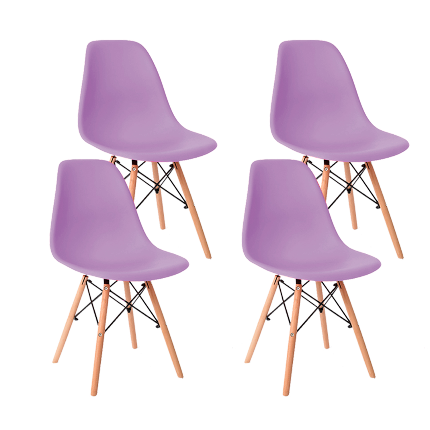 Set de 4 Sillas Comedor Eames KOMFORT
