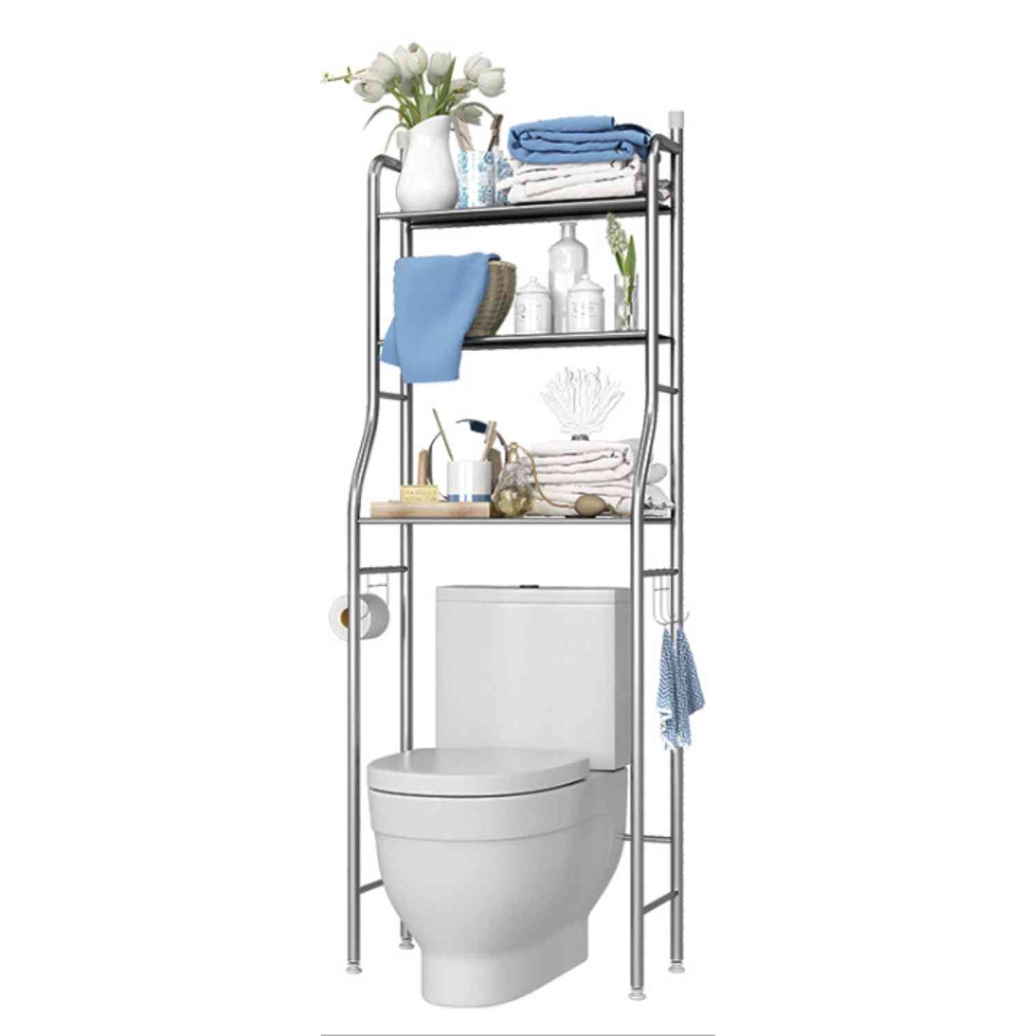 repisa de baño organizador komfort 3 niveles