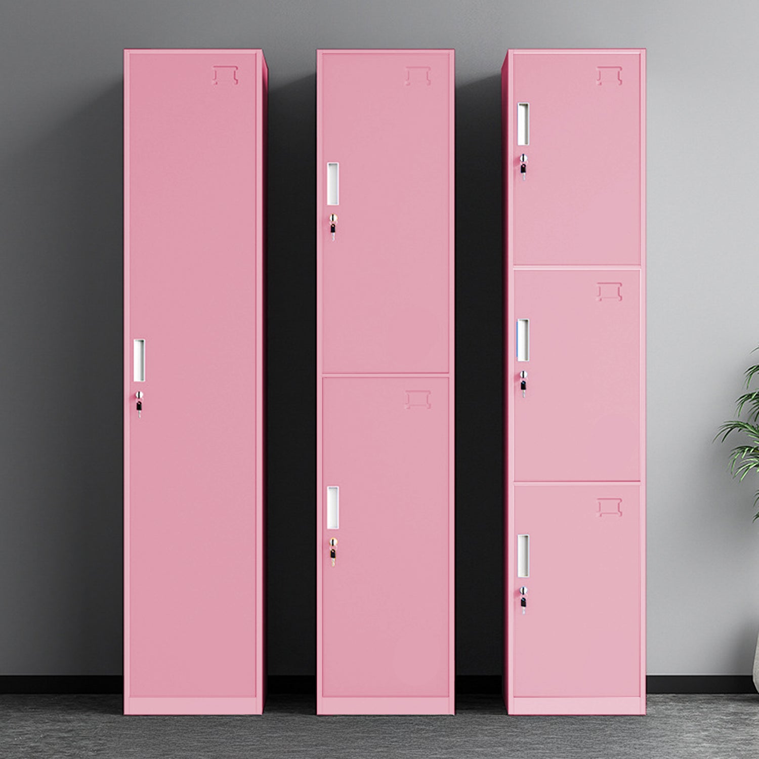 Locker Metálico 3 Puertas con Llave