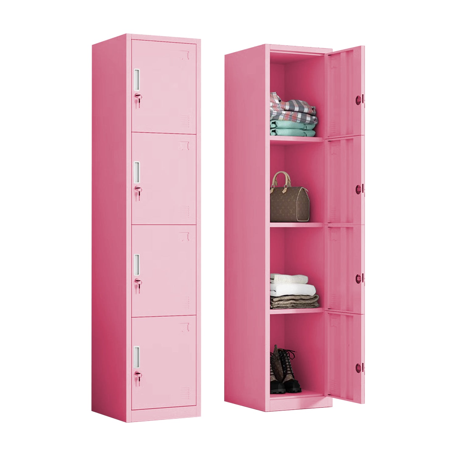 Locker Metàlico 4 Puertas Con Llave