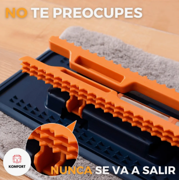 Fregona Plana con Almohadillas de Microfibra | KOMFORT