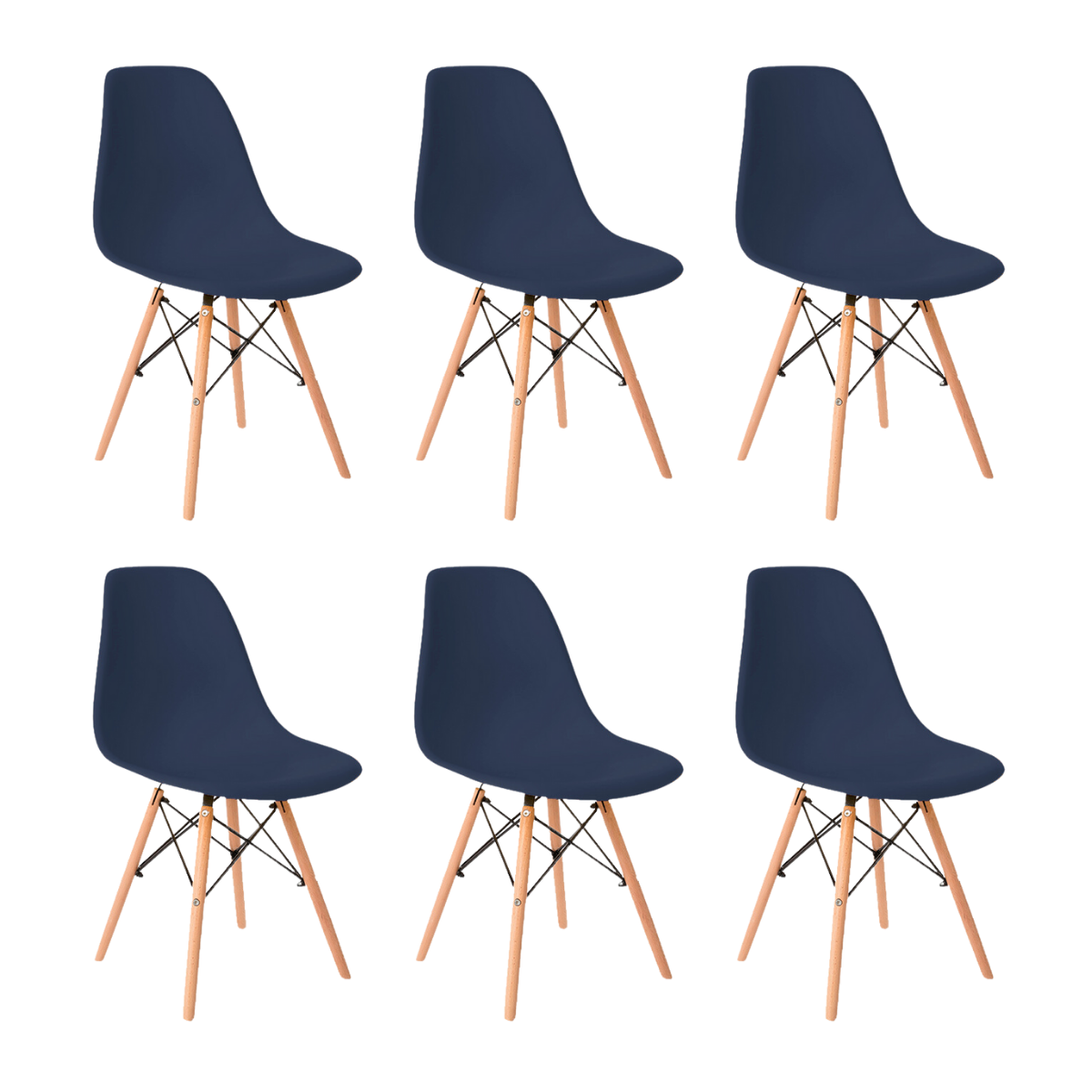Set de 6 Sillas Eames para Comedor Modernas | KOMFORT