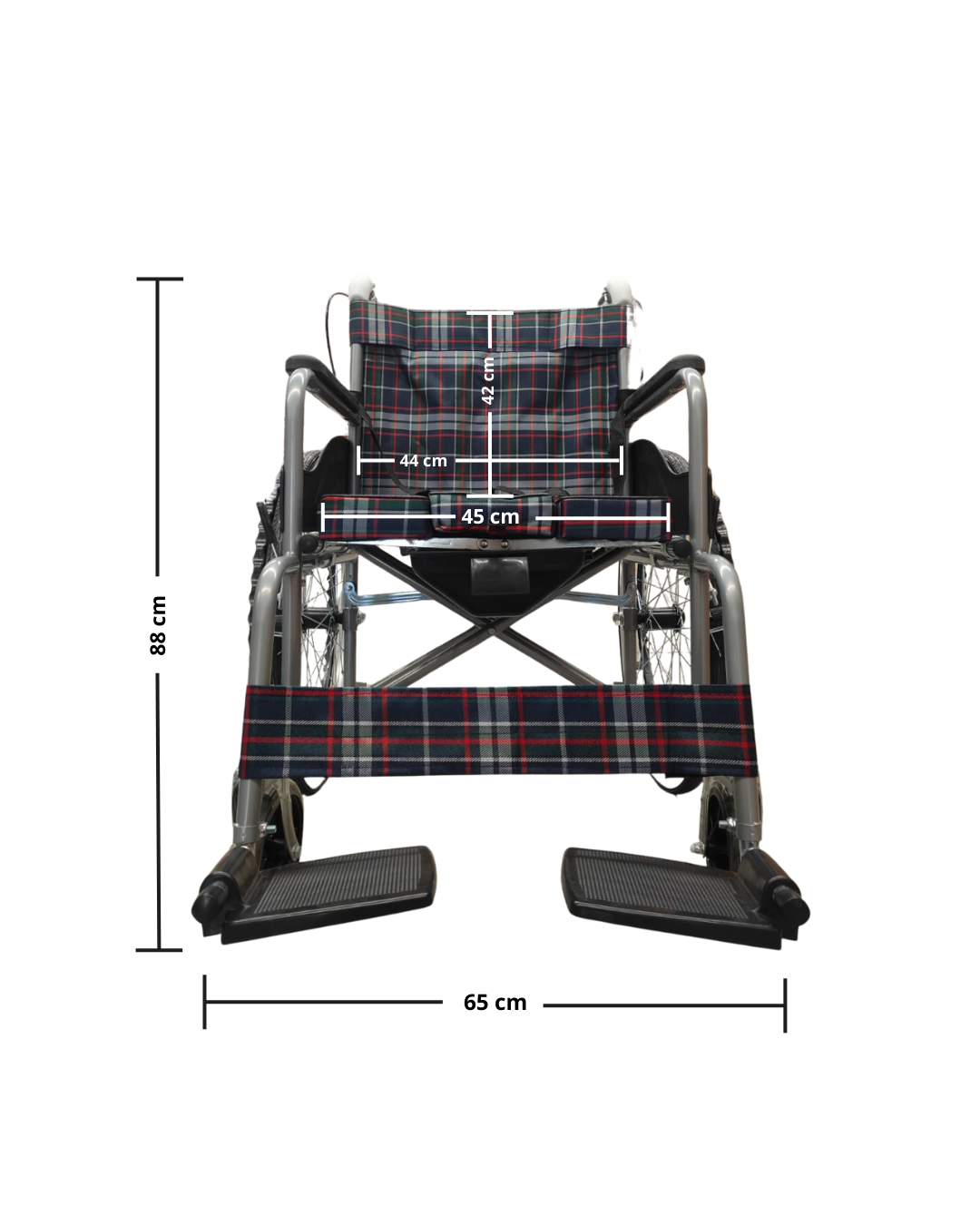 Silla de Ruedas con Inodoro Desmontable y Frenos de Seguridad | KOMFORT