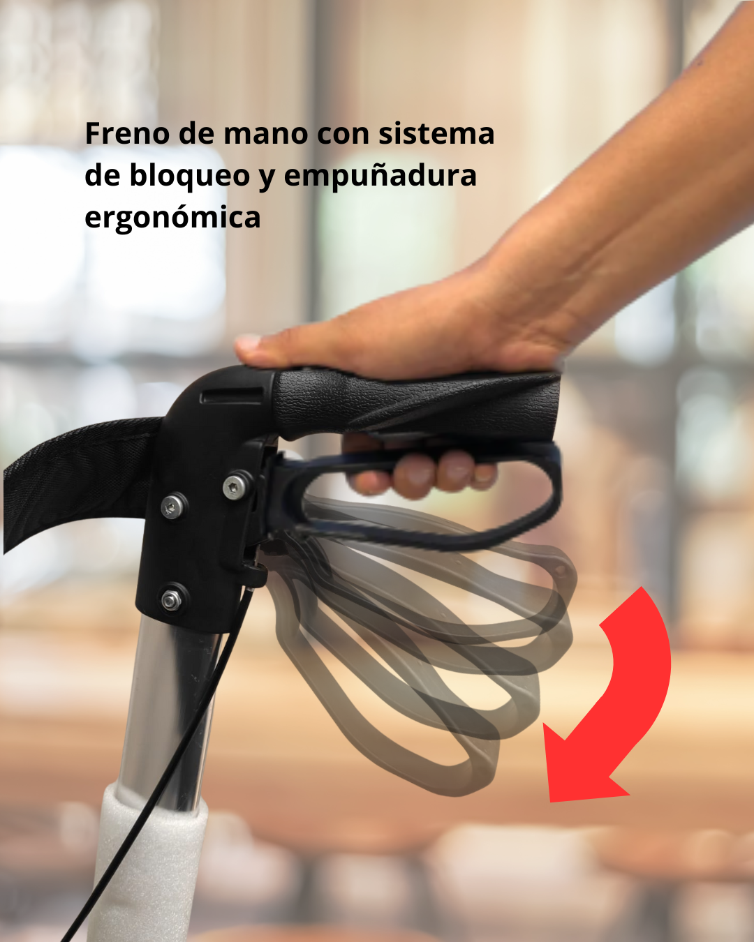 Andadera Plegable con Asiento, Frenos y Bolsa de Almacenamiento | KOMFORT