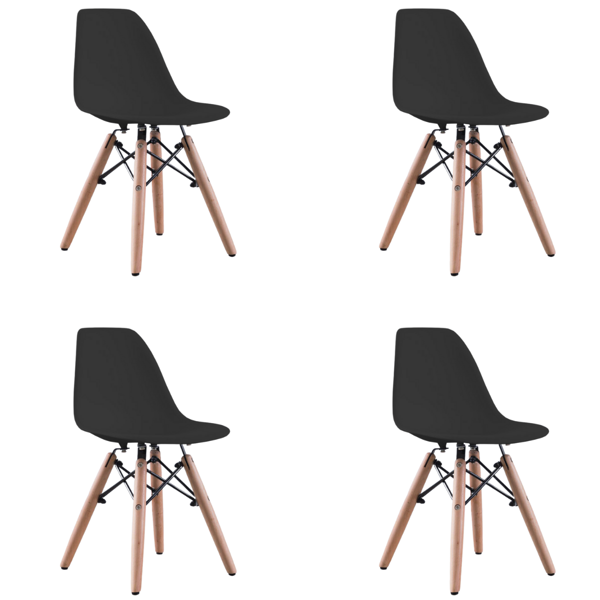 Silla de comedor bob40 kids Negro