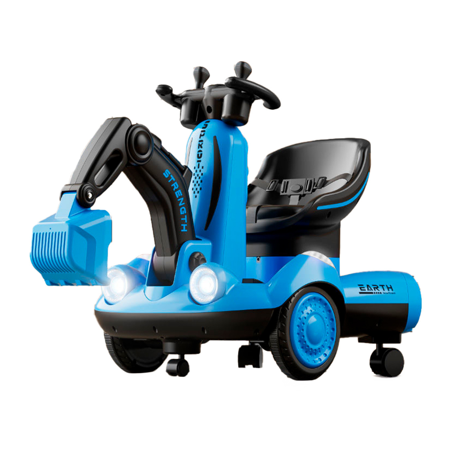 Carro Eléctrico Infantil Diseño Excavadora | KOMFORT