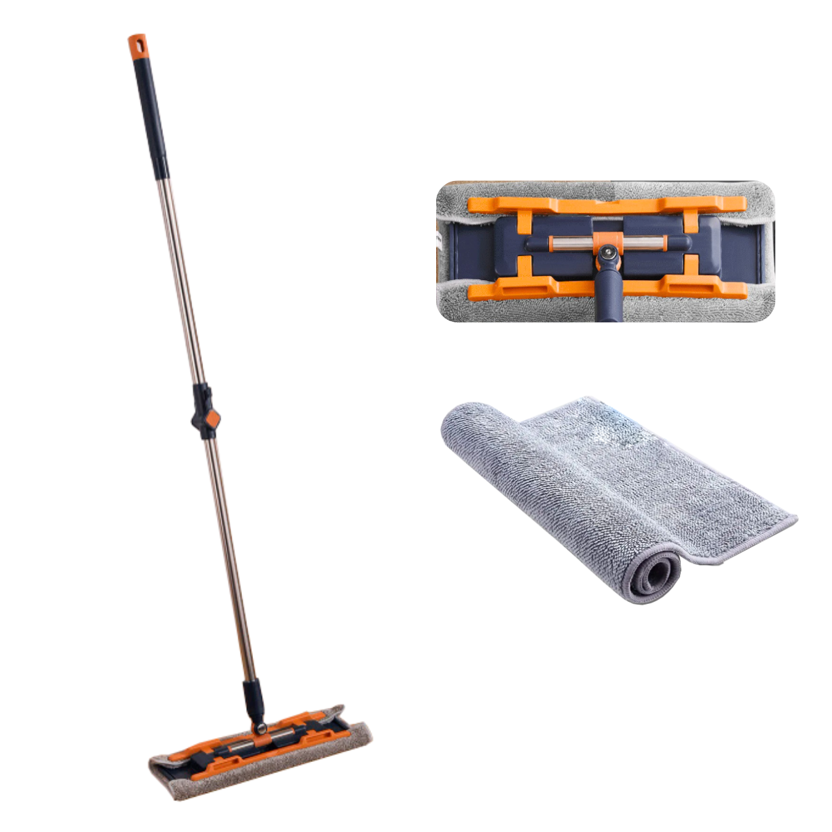 Fregona Plana con Almohadillas de Microfibra | KOMFORT