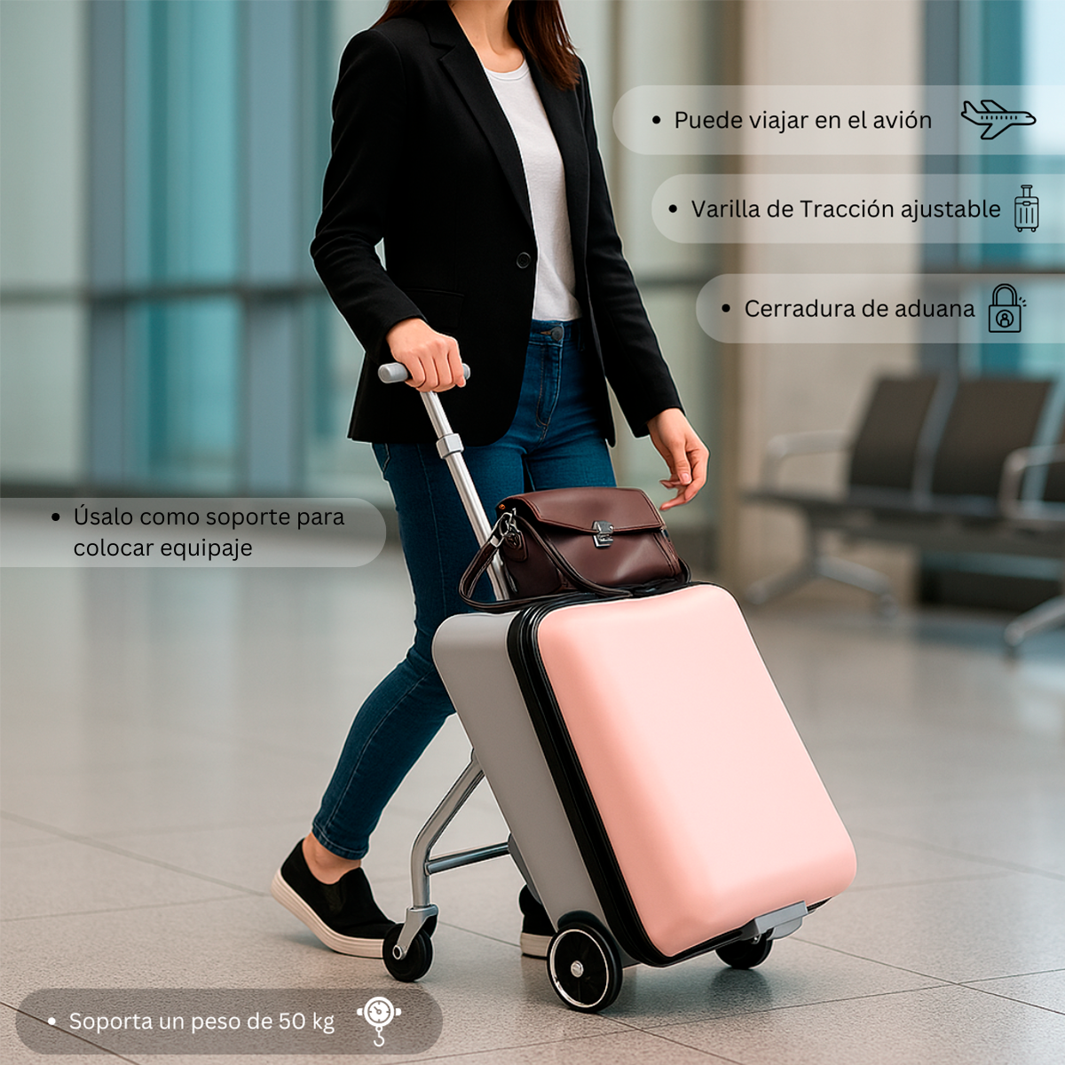 Maleta De Viaje Multifuncional Para Niños Y Adulto Komfort