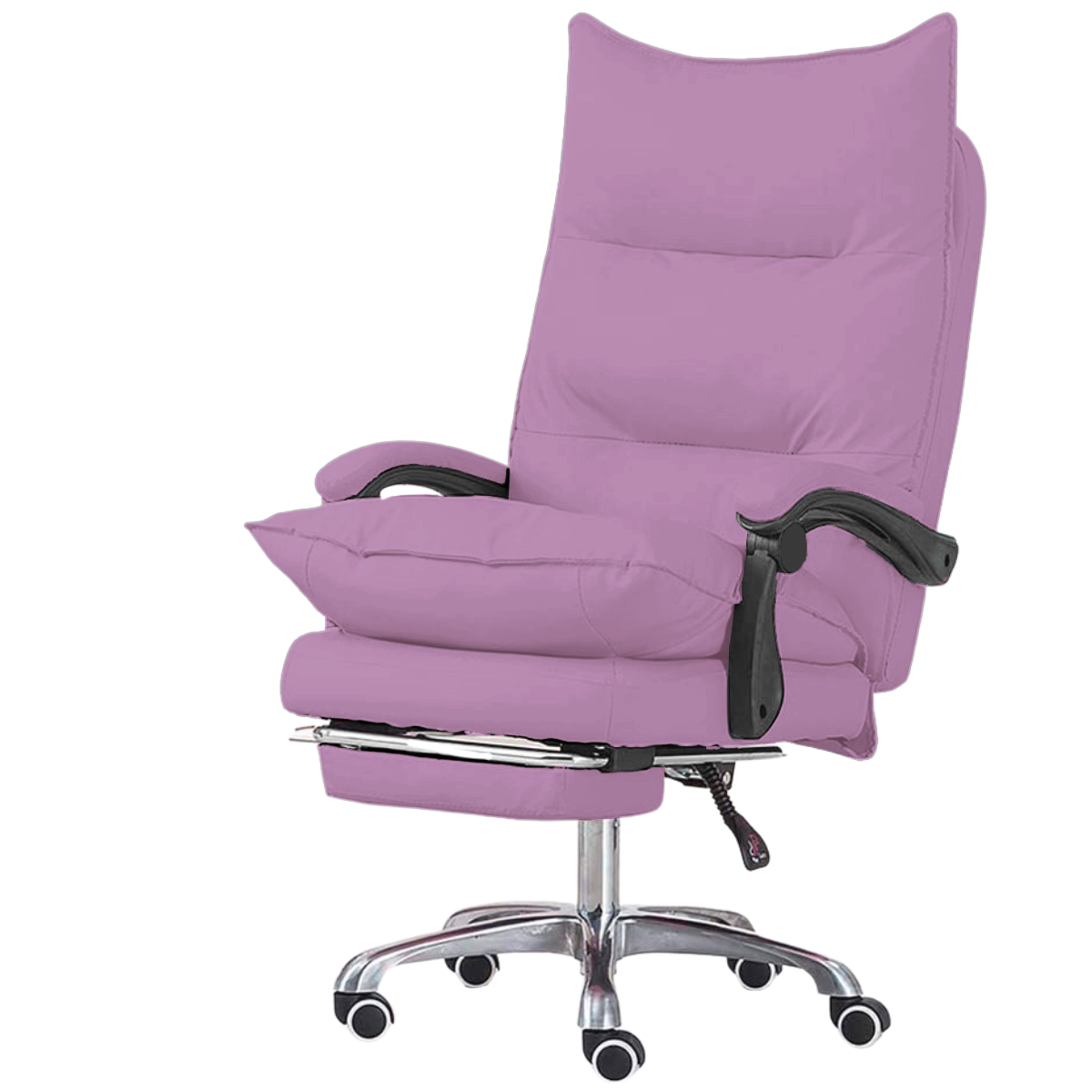 Silla Ejecutiva Reclinable con Reposapiés en Piel Sintética Nappa | KOMFORT