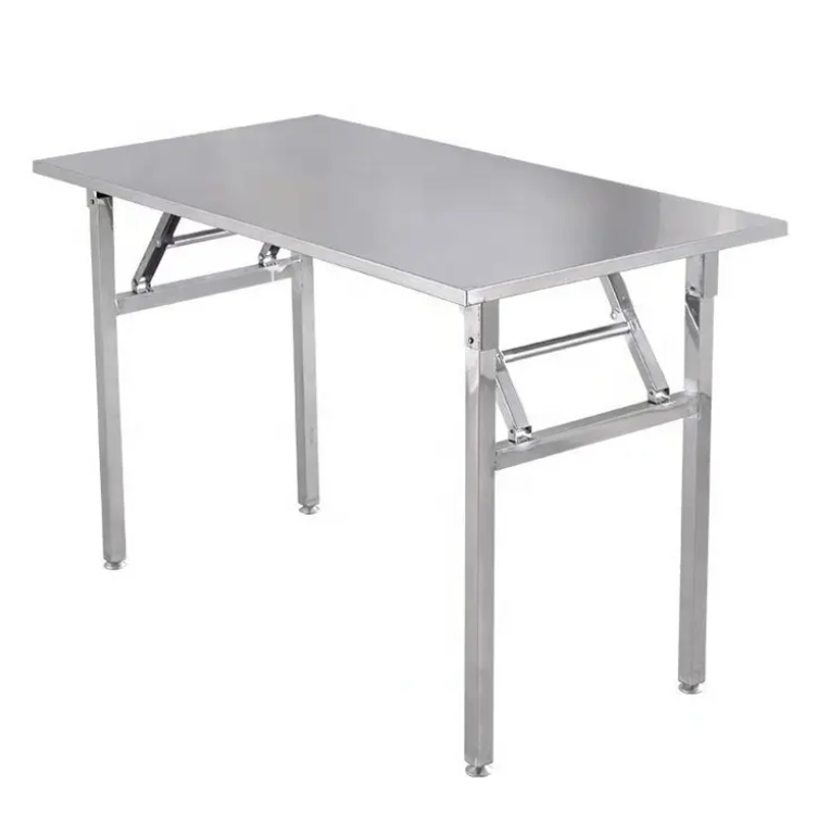 Mesa Rectangular de Acero Inoxidable KOMFORT