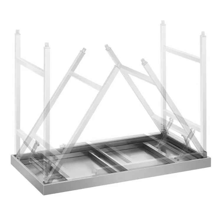 Mesa Rectangular de Acero Inoxidable KOMFORT