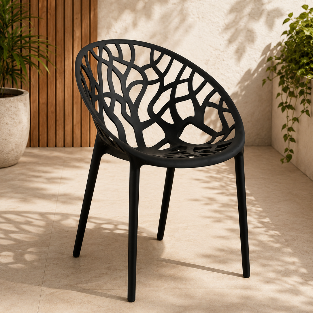 Set de 4 Sillas Modernas Diseño Árbol para Interior y Exterior | KOMFORT