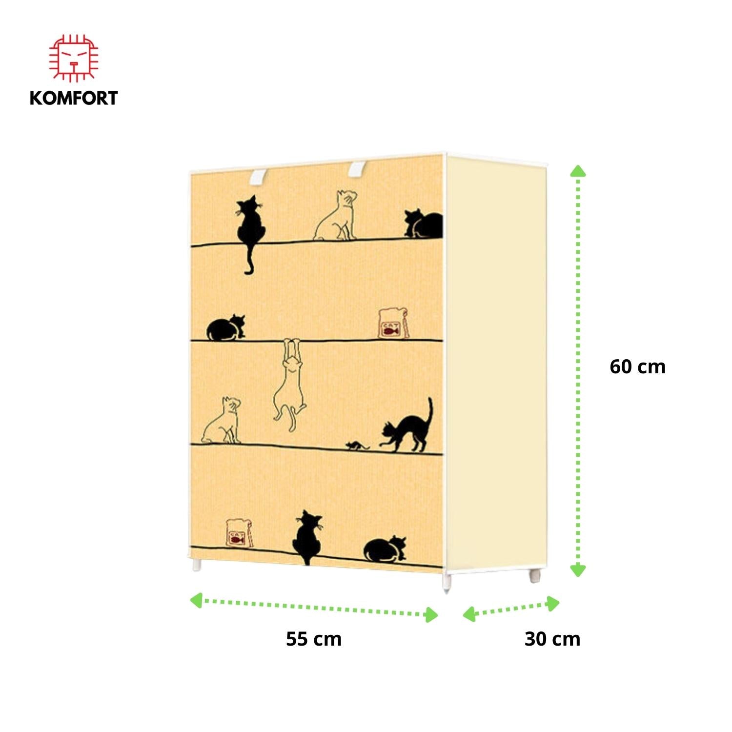 Zapatero Organizador Sencillo Con Funda KOMFORT