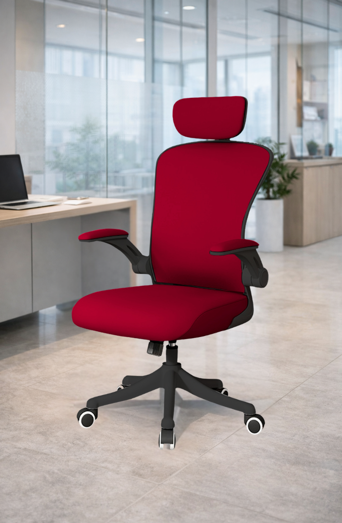Silla Ergonómica Profesional KOMFORT con Soporte Lumbar y Brazos Ajustables