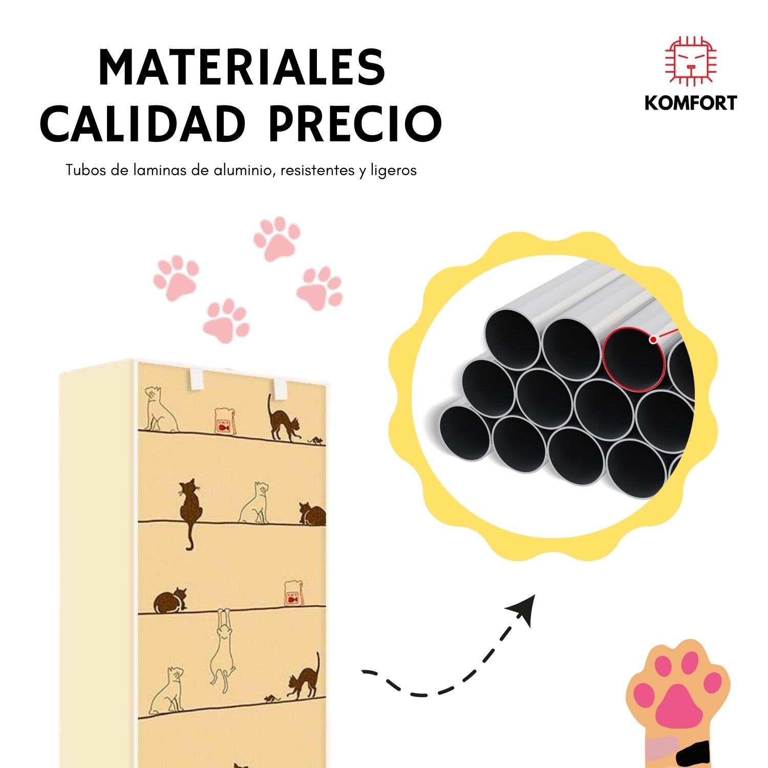 Zapatero Organizador Sencillo Con Funda KOMFORT