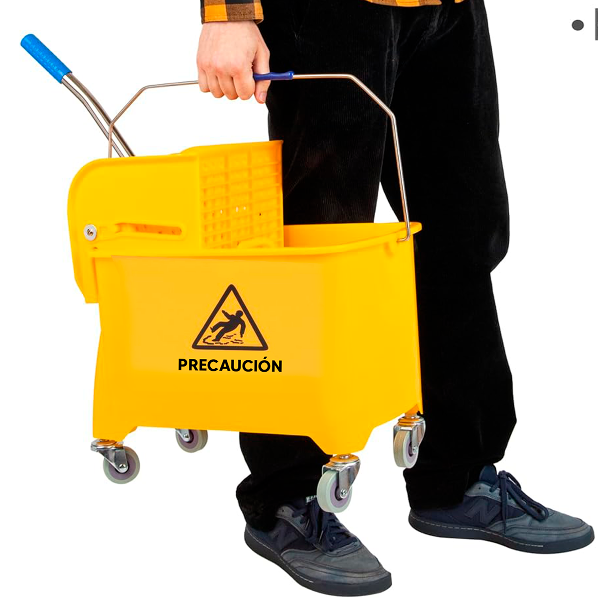 Cubeta Con Exprimidor De 20 Litros Uso Industrial KOMFORT