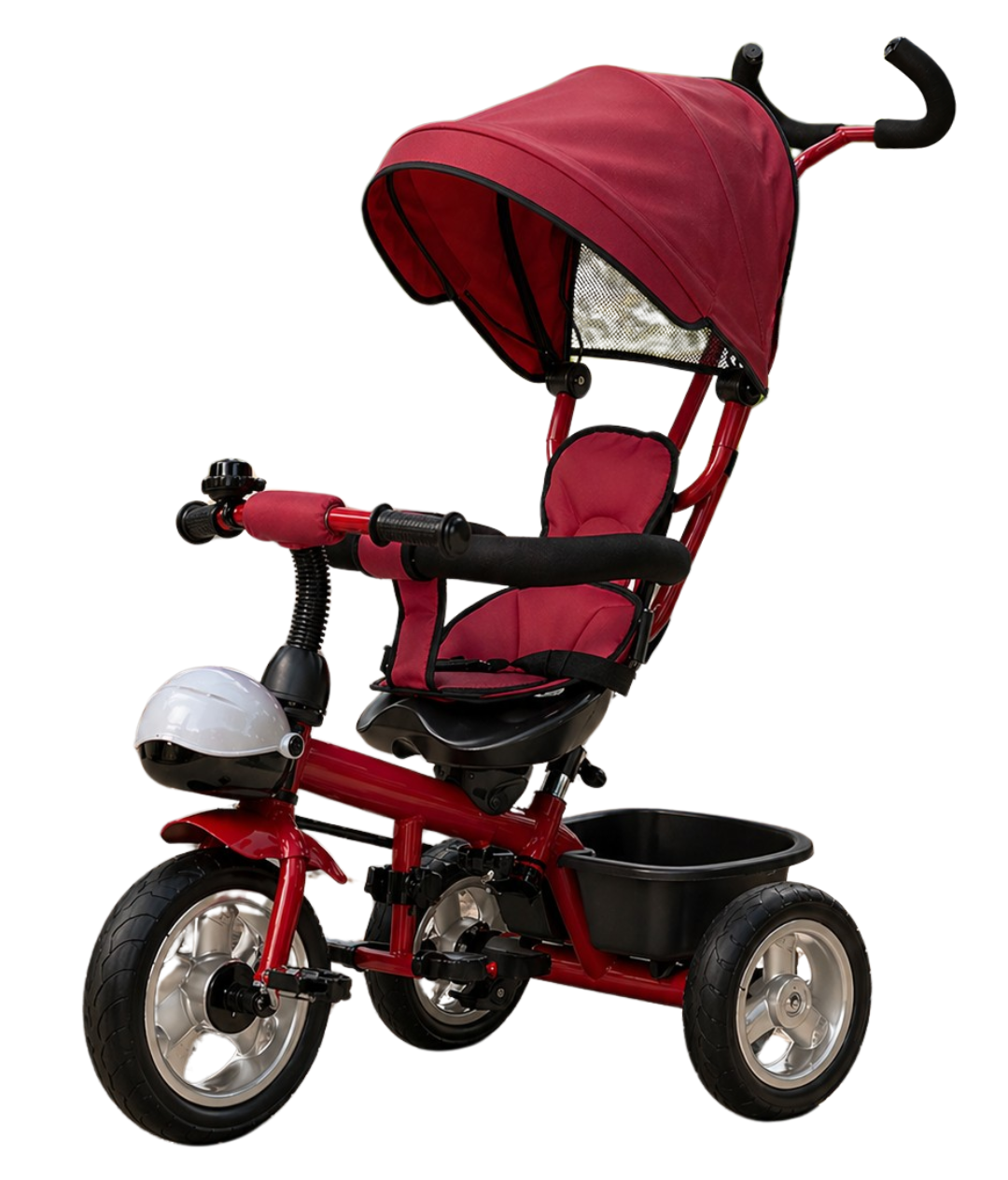 Triciclo Infantil Paseo 2 en 1 con Capota y Manija | KOMFORT