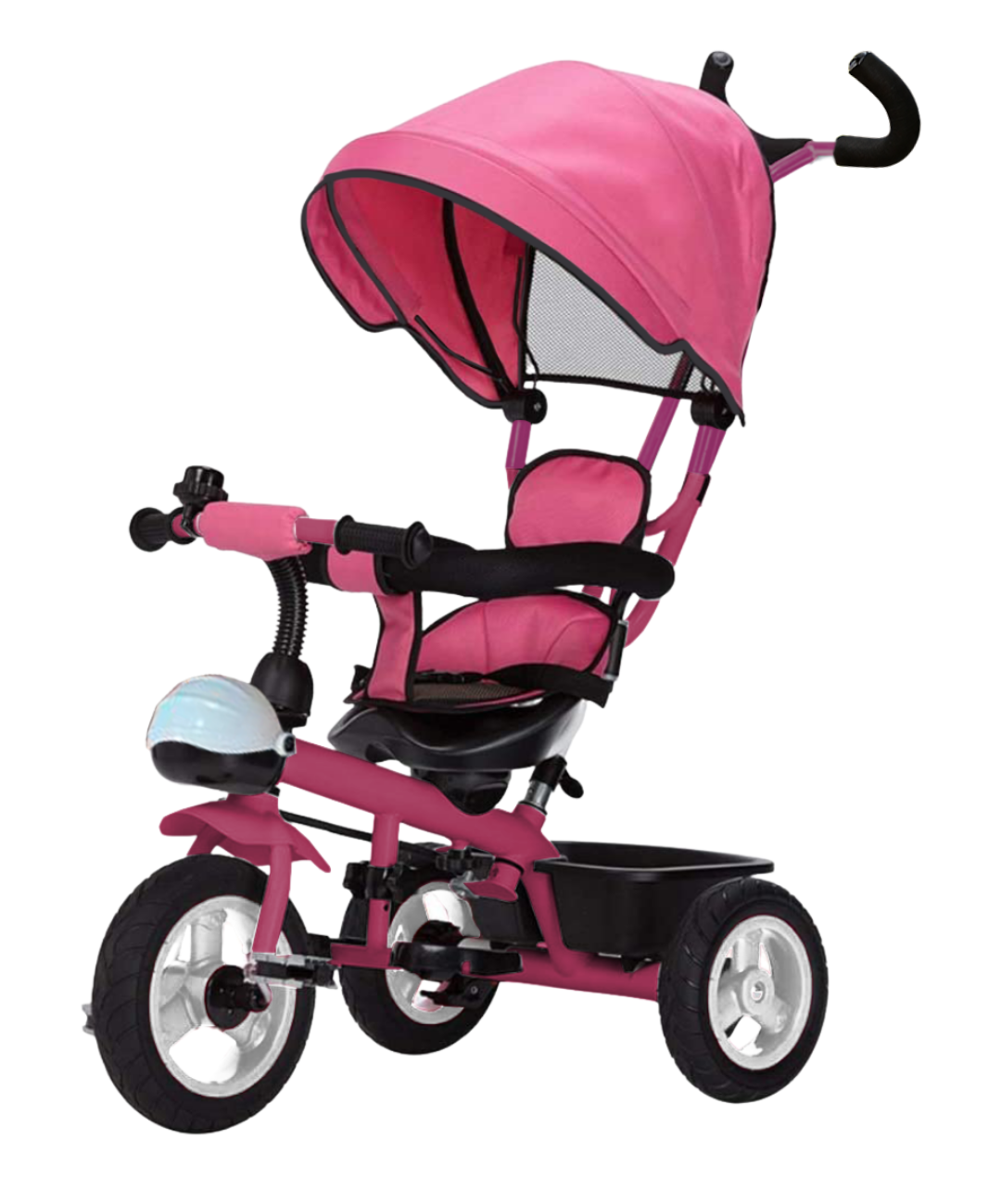 Triciclo Infantil Paseo 2 en 1 con Capota y Manija | KOMFORT