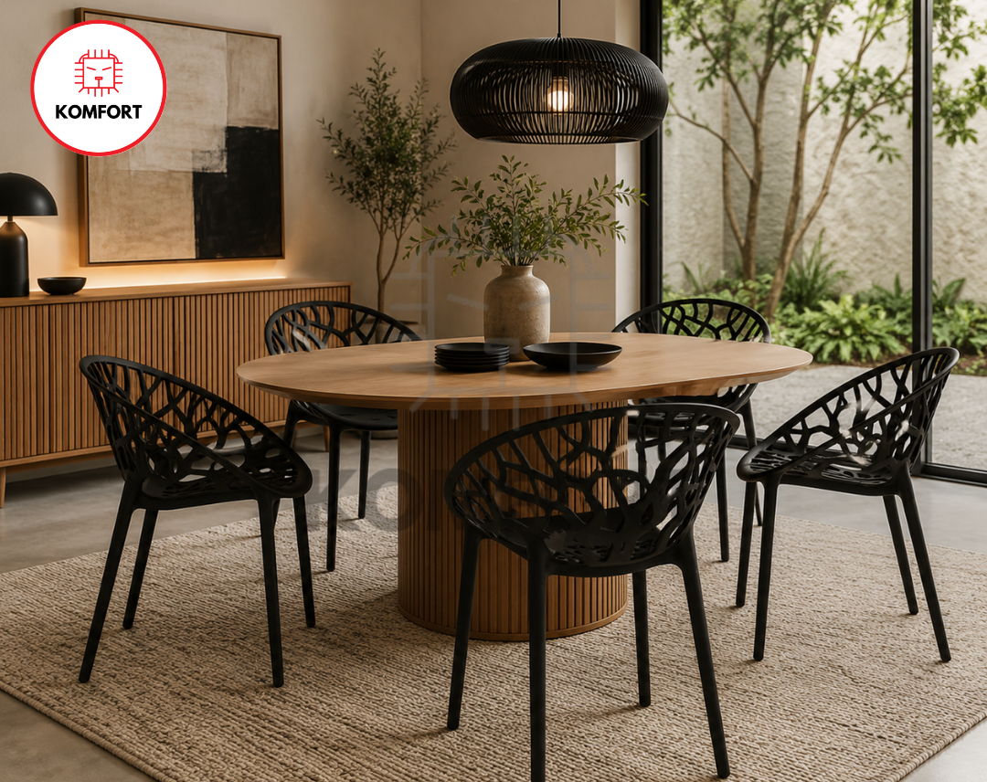 Set de 4 Sillas Modernas Diseño Árbol para Interior y Exterior | KOMFORT