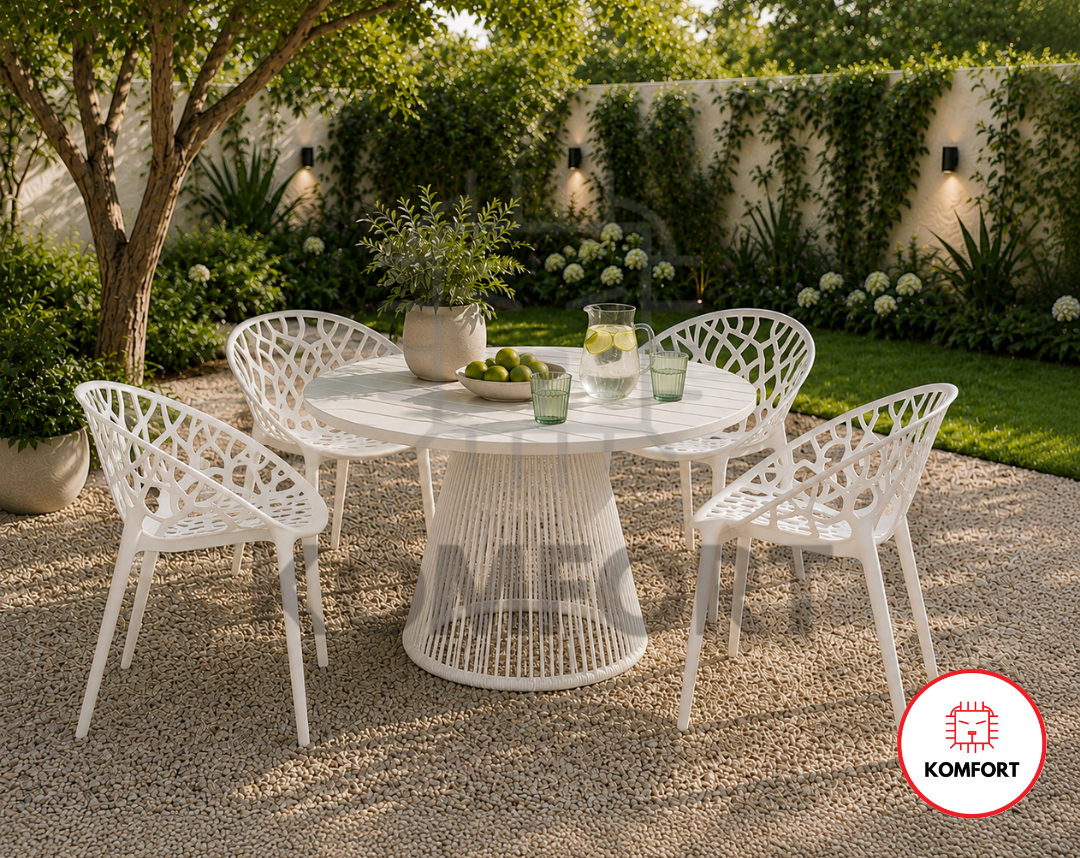 Set de 4 Sillas Modernas Diseño Árbol para Interior y Exterior | KOMFORT
