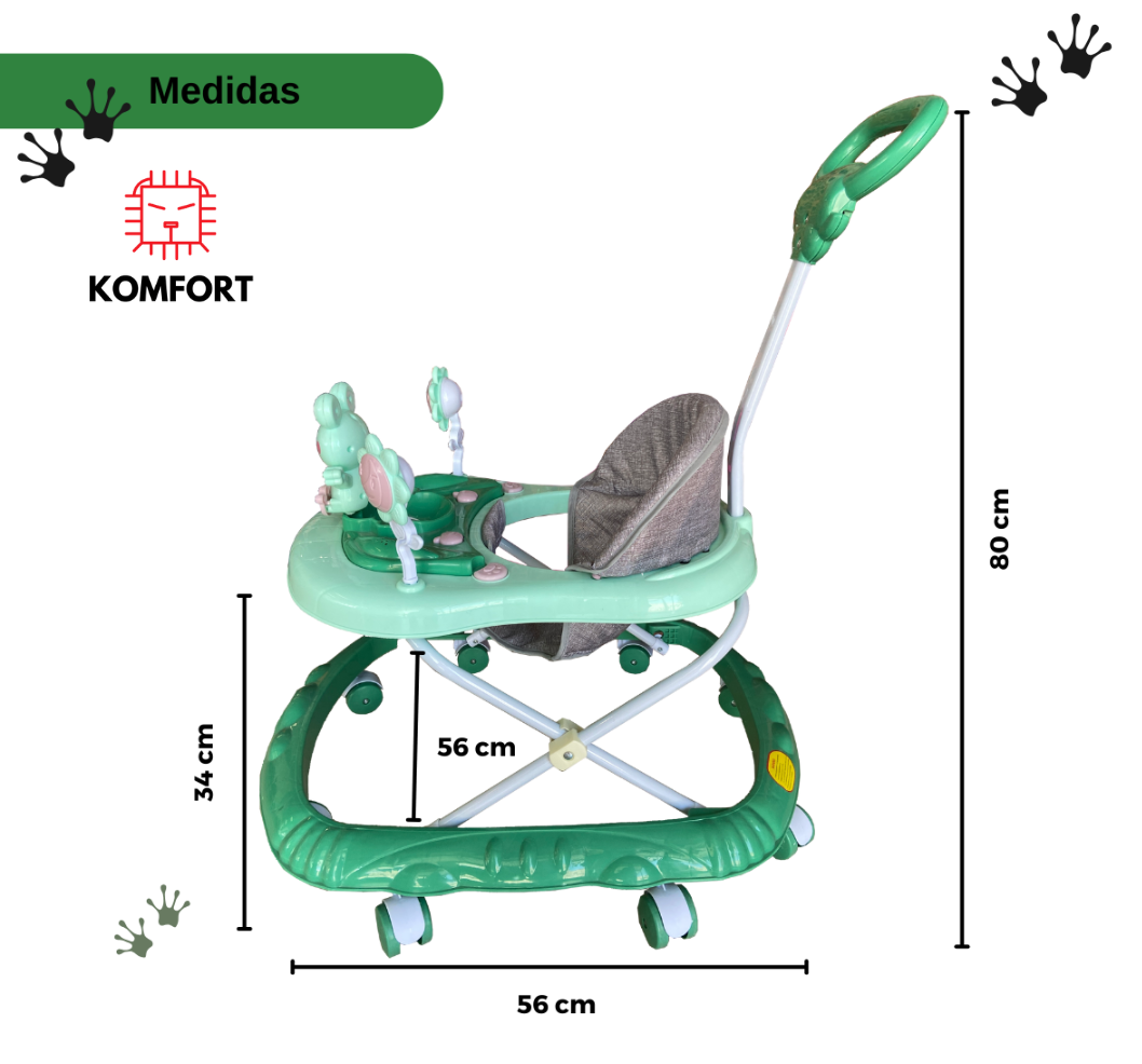 Andadera Infantil Diseño Rana para Bebé | KOMFORT