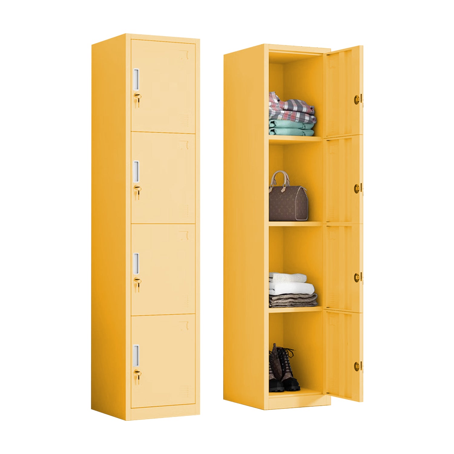 Locker Metàlico 4 Puertas Con Llave