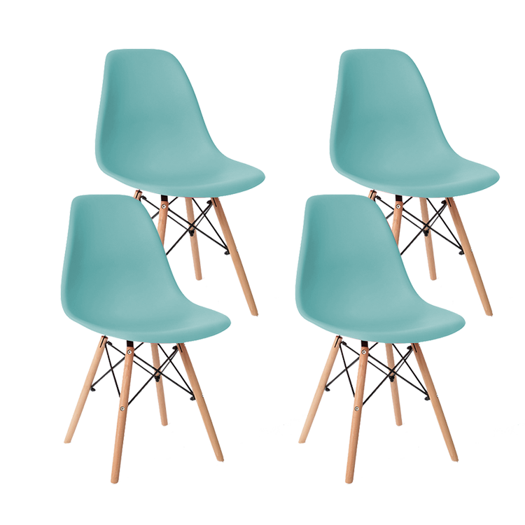 Set de 4 Sillas Eames para Comedor Modernas | KOMFORT