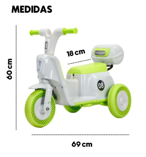 Motoneta Infantil con Luces y Sonido | KOMFORT