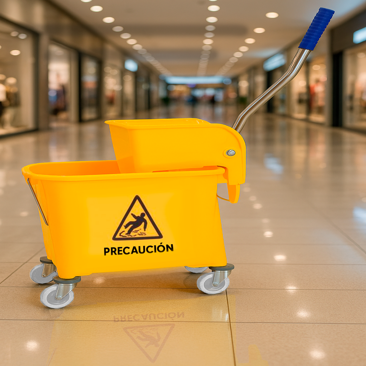 Cubeta Con Exprimidor De 20 Litros Uso Industrial KOMFORT