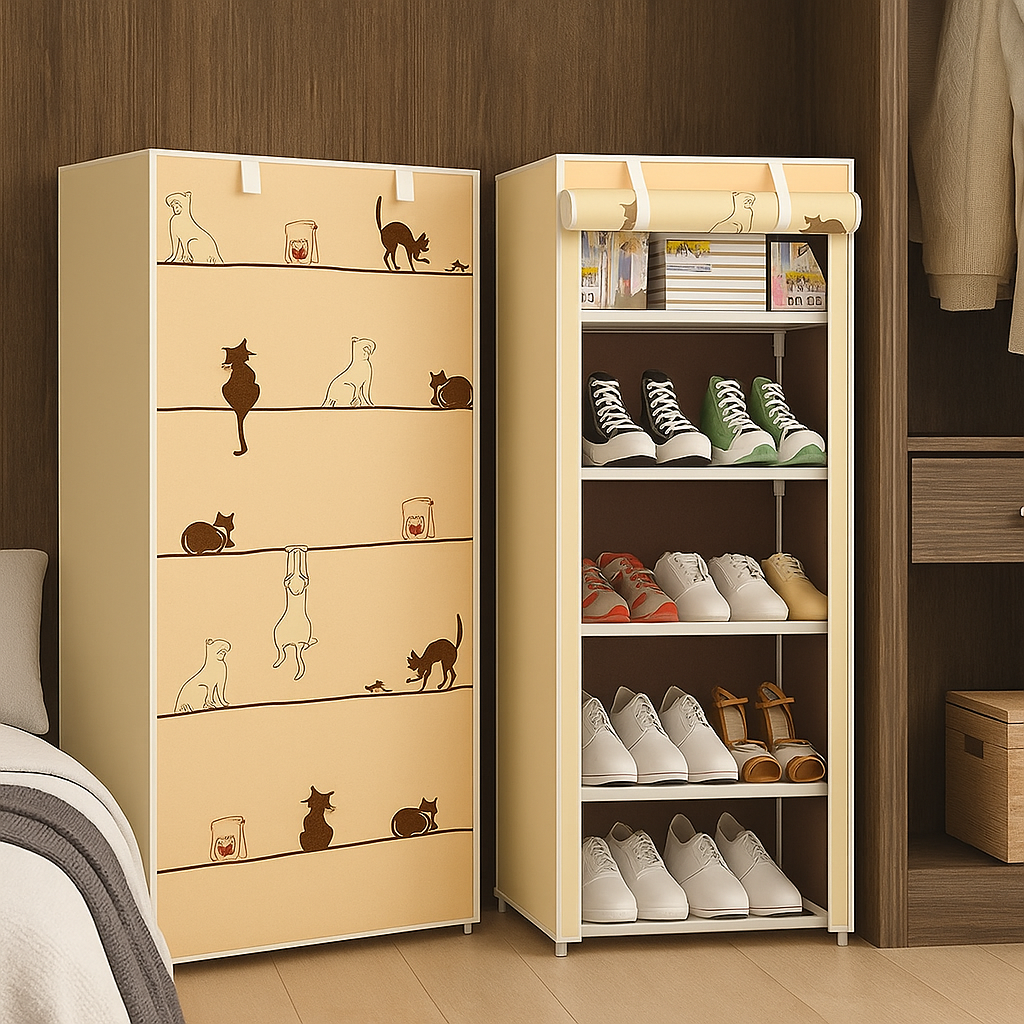 Zapatero Organizador Sencillo Con Funda KOMFORT